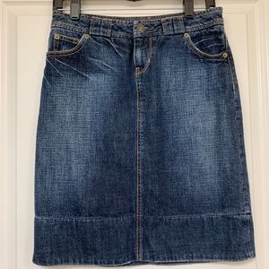 Gap jeans midi skirt